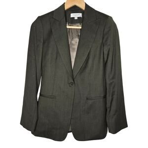 Emanuel Ungaro Womens Vintage Y2K Preppy Old Money Designer Wool Blazer Petite 6